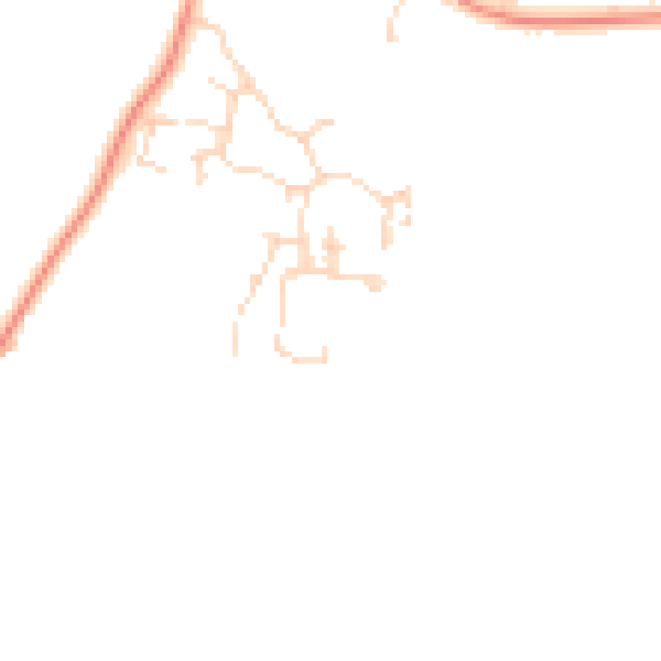 Daytime road noise heatmap for DE72 2EE