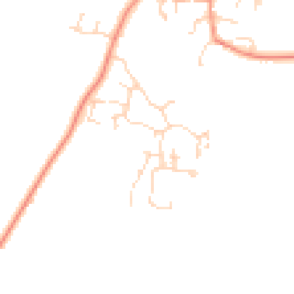 Daytime road noise heatmap for DE72 2EJ