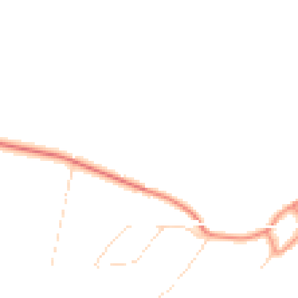 Daytime road noise heatmap for DE72 2ER