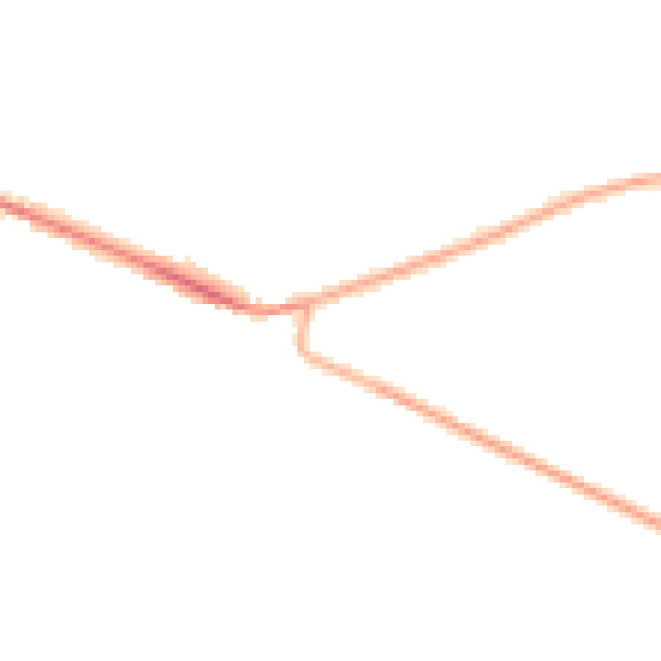 Night-time road noise heatmap for DE72 3GY