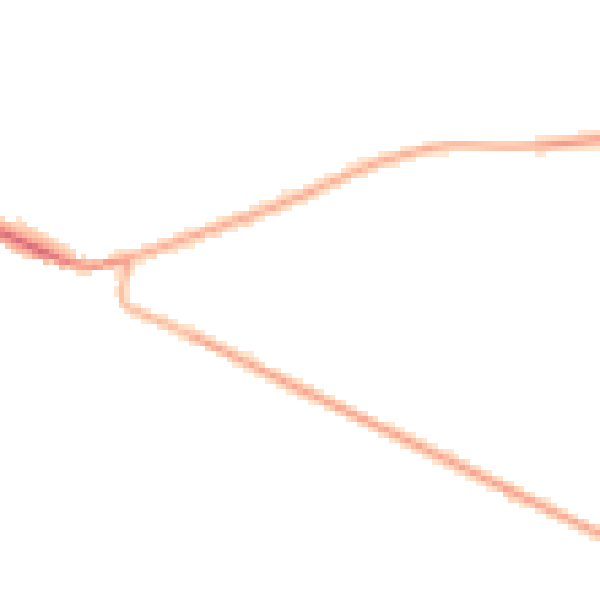 Night-time road noise heatmap for DE72 3XP
