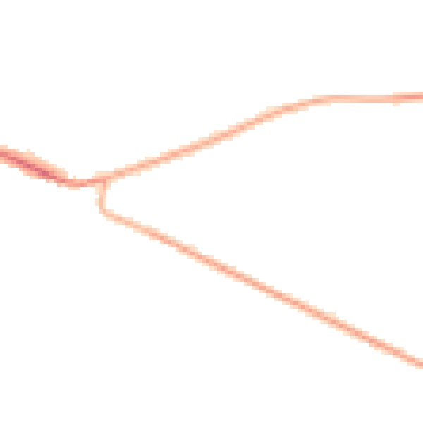 Night-time road noise heatmap for DE72 3XW