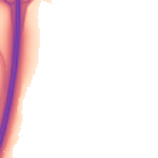 Night-time road noise heatmap for DE74 2AY