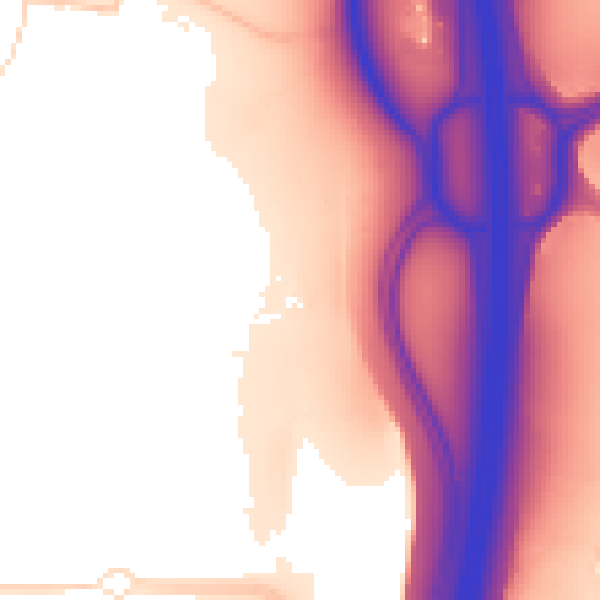 Daytime road noise heatmap for DE74 2BP