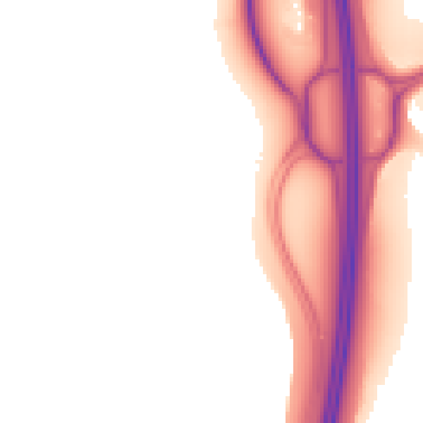 Night-time road noise heatmap for DE74 2BP