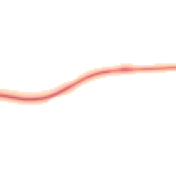 Night-time road noise heatmap for DE74 2PU
