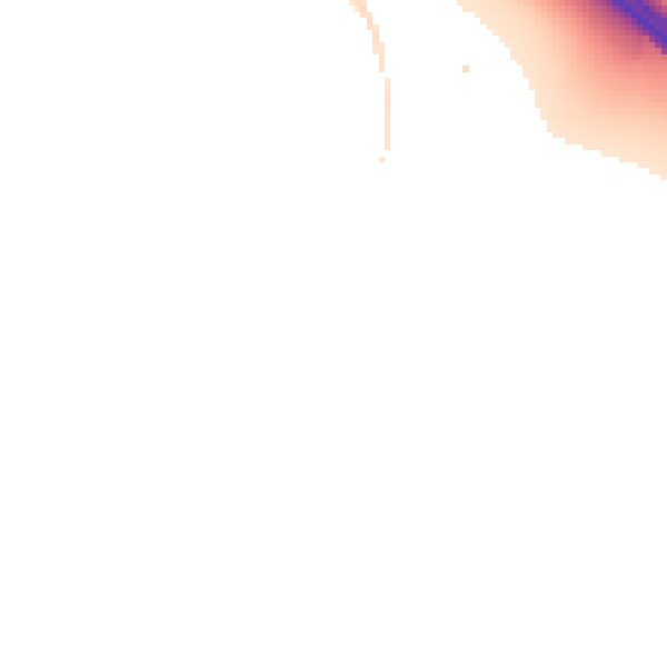 Night-time road noise heatmap for DE74 2RE