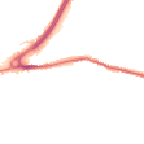 Night-time road noise heatmap for DH1 1XH