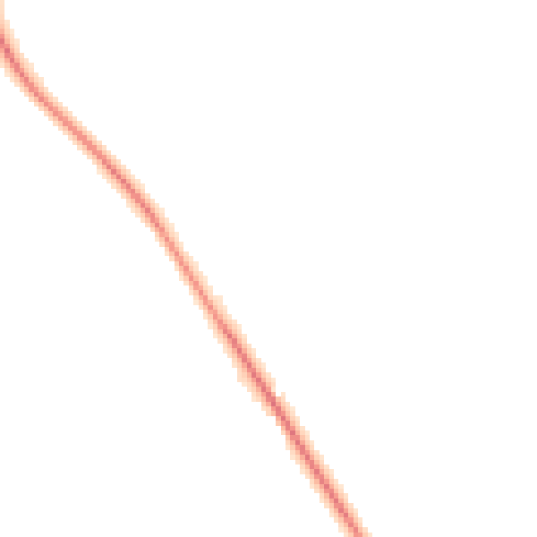 Night-time road noise heatmap for DH1 2YJ