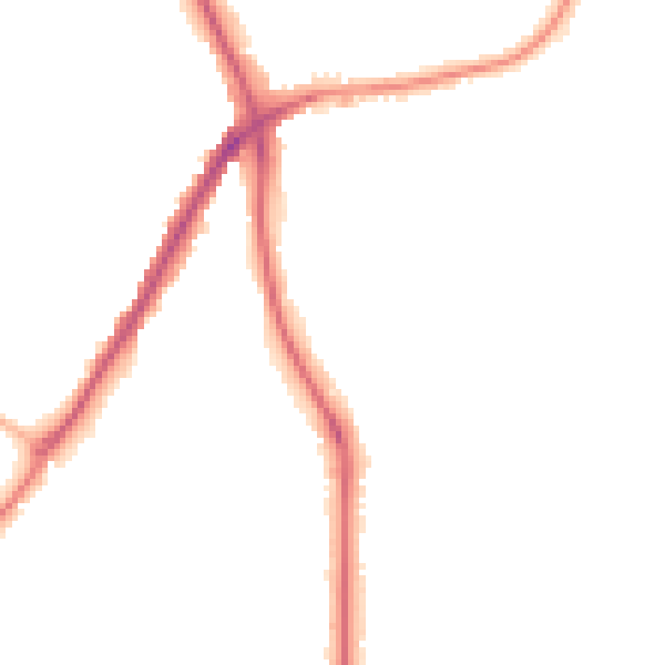Night-time road noise heatmap for DH1 4FB