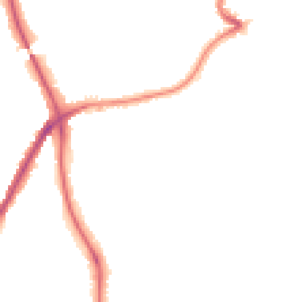 Night-time road noise heatmap for DH1 4LA