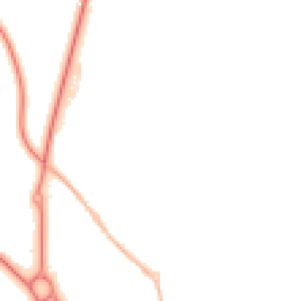 Night-time road noise heatmap for DH1 5ZQ
