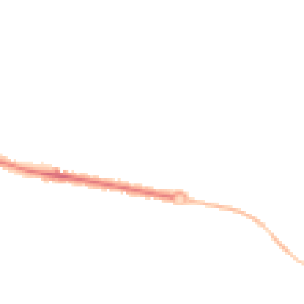 Night-time road noise heatmap for DL1 1BN