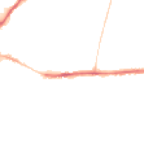 Night-time road noise heatmap for DL1 1EA