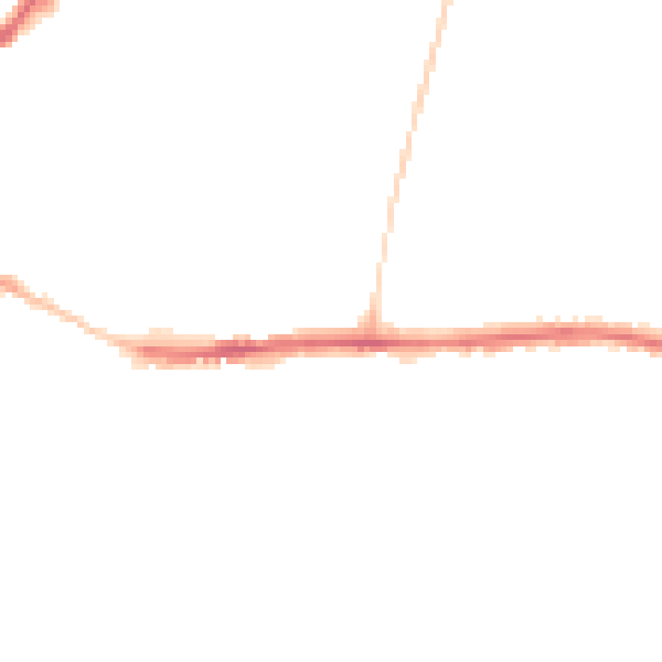 Night-time road noise heatmap for DL1 1EB