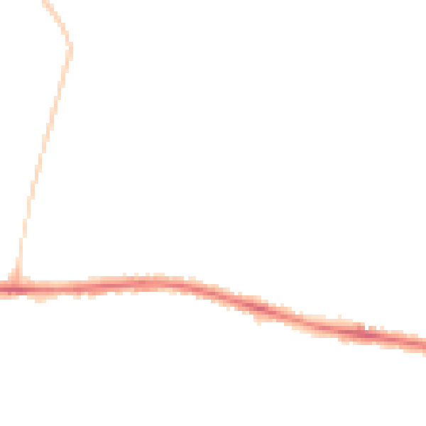 Night-time road noise heatmap for DL1 1ER