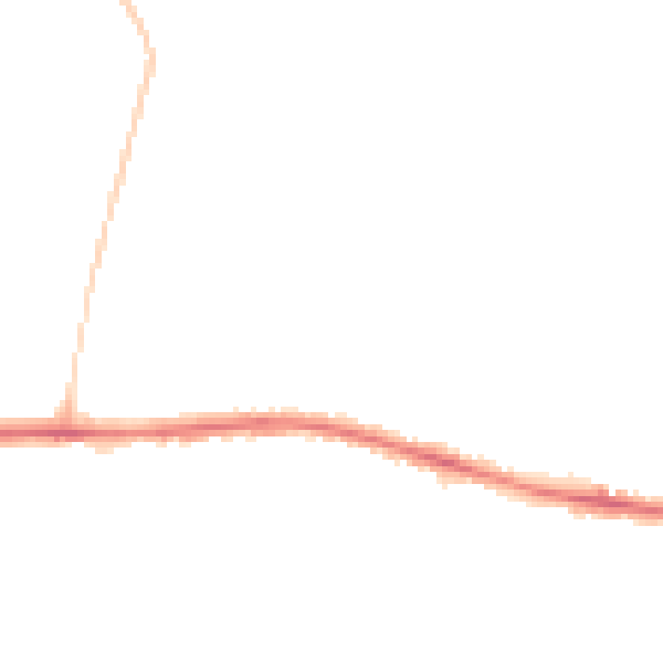 Night-time road noise heatmap for DL1 1ES