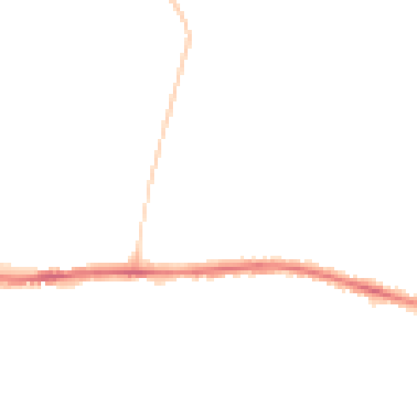 Night-time road noise heatmap for DL1 1GS