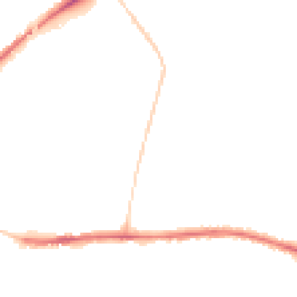 Night-time road noise heatmap for DL1 1GT