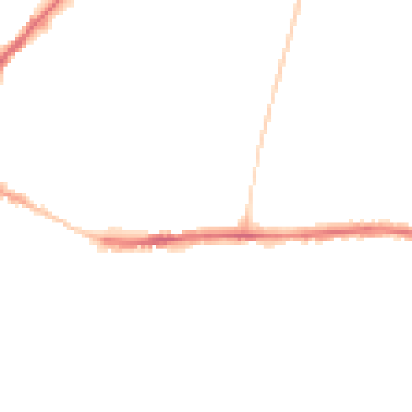 Night-time road noise heatmap for DL1 1HS