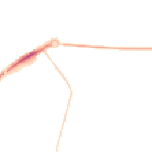 Night-time road noise heatmap for DL1 1JG