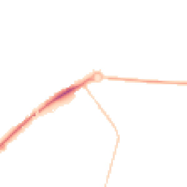 Night-time road noise heatmap for DL1 1JL