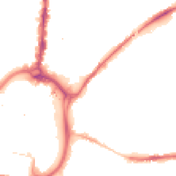 Night-time road noise heatmap for DL1 1SY