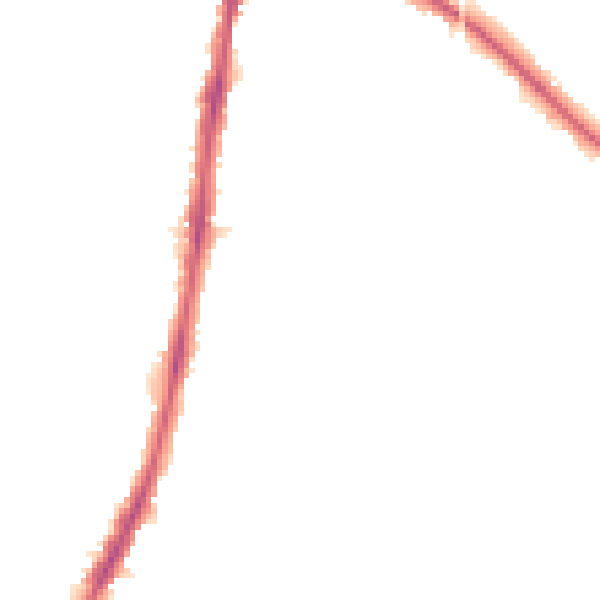 Night-time road noise heatmap for DL1 2GQ