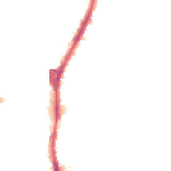 Night-time road noise heatmap for DL1 2JD