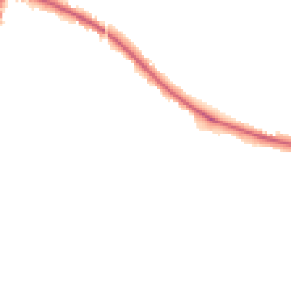 Night-time road noise heatmap for DL1 2RF