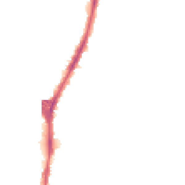 Night-time road noise heatmap for DL1 2RU