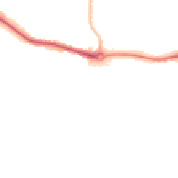 Night-time road noise heatmap for DL1 2SD