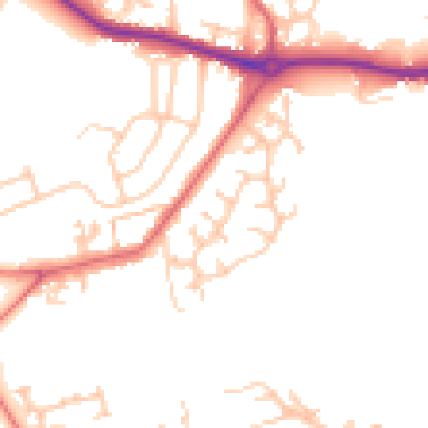 Daytime road noise heatmap for DL1 2XL