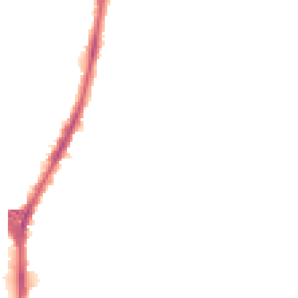 Night-time road noise heatmap for DL1 2YY