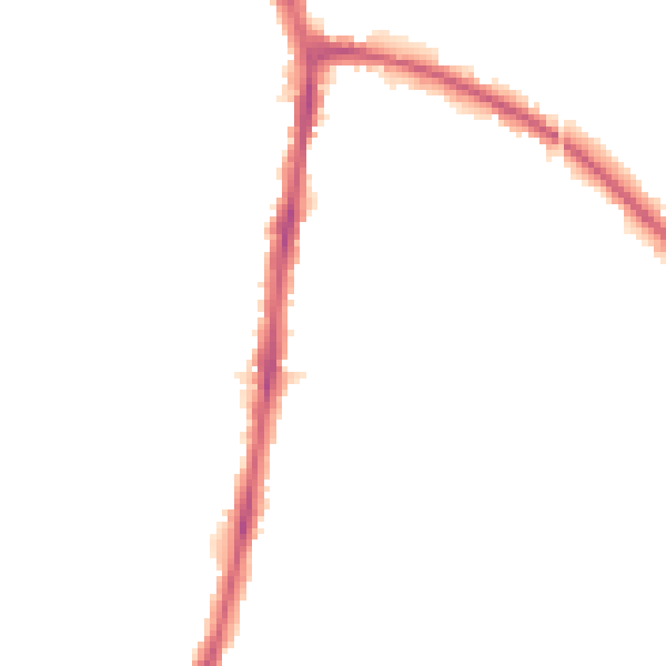 Night-time road noise heatmap for DL1 3DB