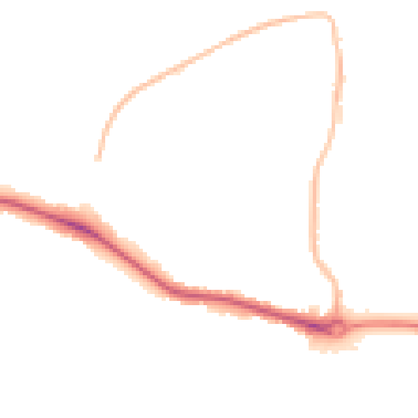 Night-time road noise heatmap for DL1 3HT