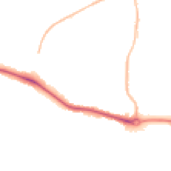 Night-time road noise heatmap for DL1 3HX
