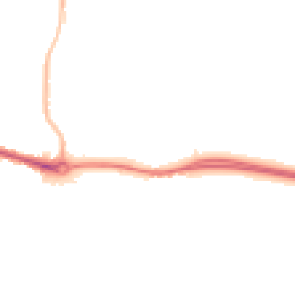 Night-time road noise heatmap for DL1 3JL