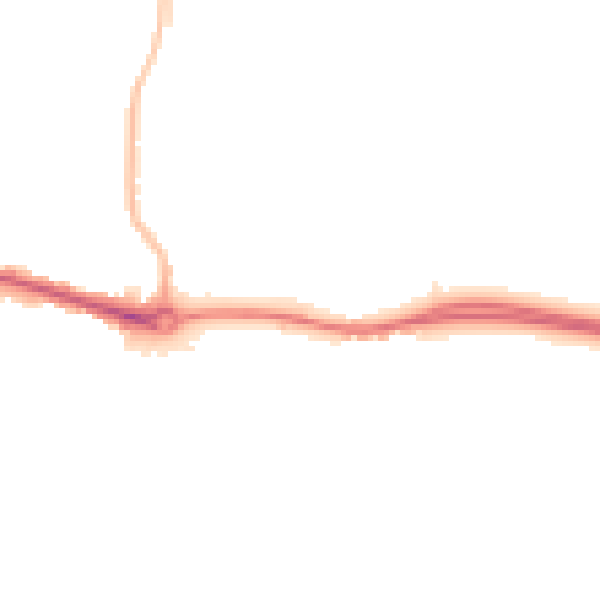 Night-time road noise heatmap for DL1 3JQ