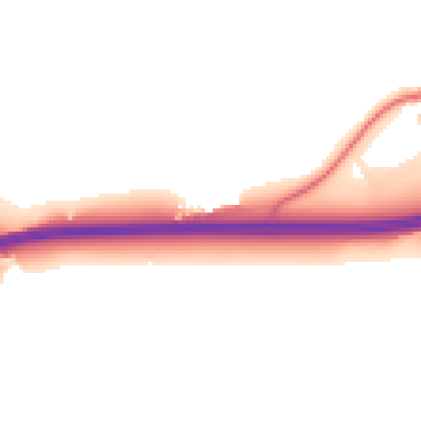 Daytime road noise heatmap for DL1 3JS