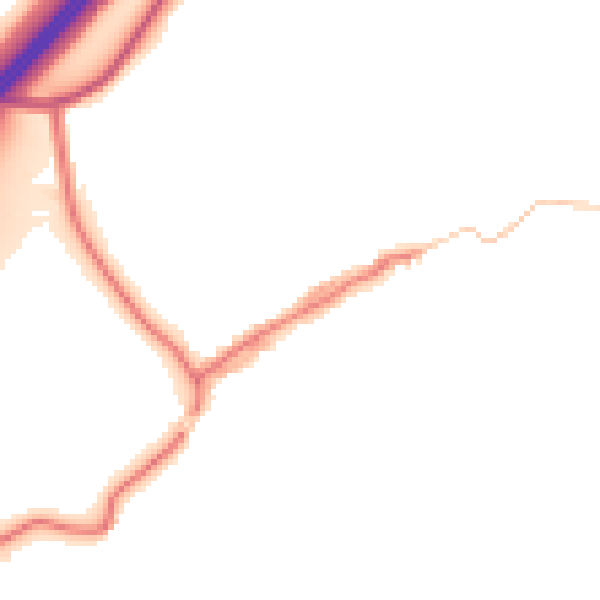 Daytime road noise heatmap for DL1 3LA