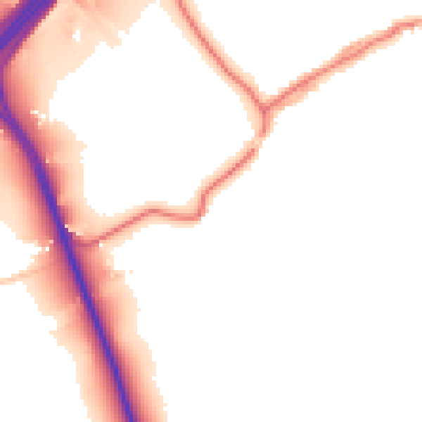 Daytime road noise heatmap for DL1 3LS
