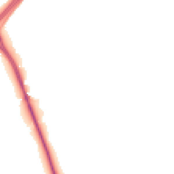 Night-time road noise heatmap for DL1 3LS
