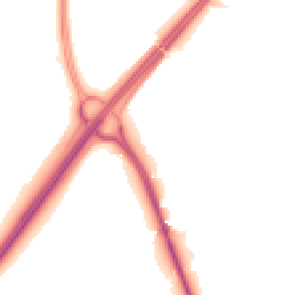 Night-time road noise heatmap for DL1 3NP