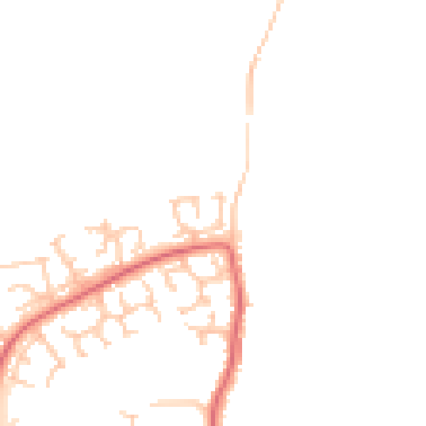 Daytime road noise heatmap for DL1 3QX