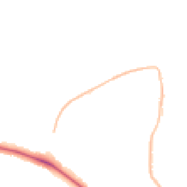 Night-time road noise heatmap for DL1 3RF