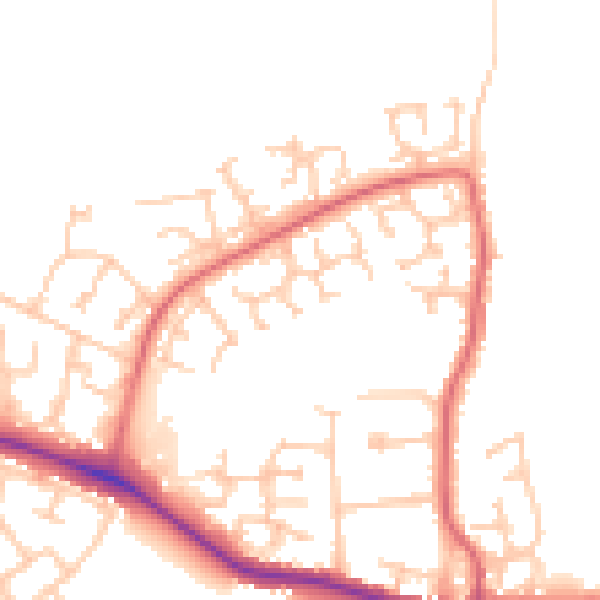 Daytime road noise heatmap for DL1 3RL