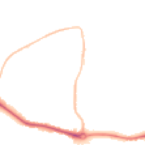 Night-time road noise heatmap for DL1 3TQ