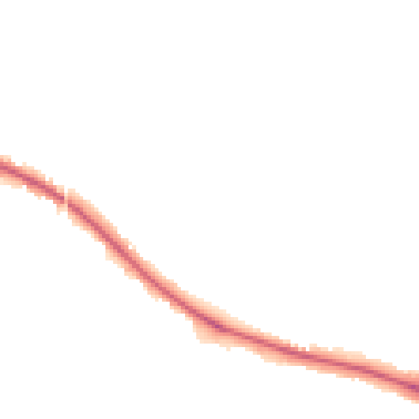 Night-time road noise heatmap for DL1 3TU