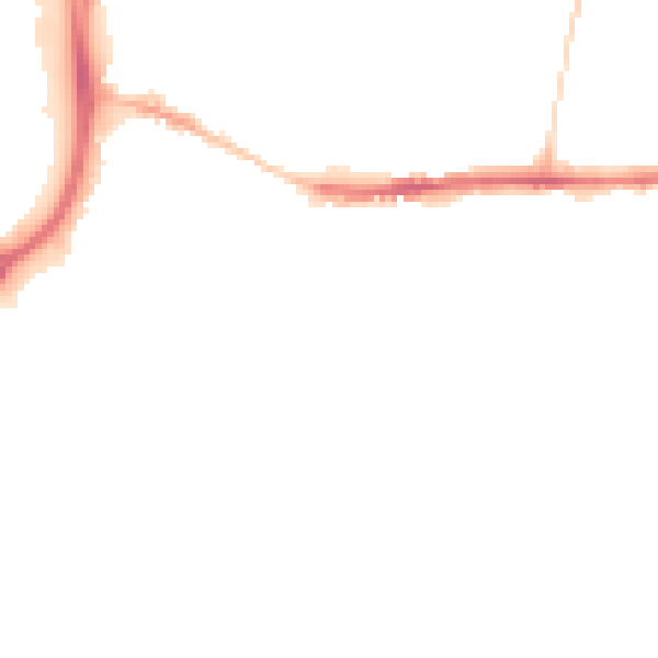 Night-time road noise heatmap for DL1 4AJ
